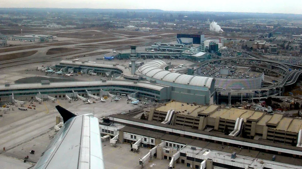 Aerial view of Toronto Pearson International Airport
